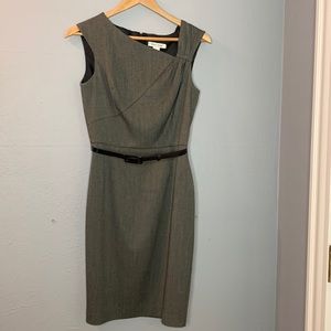 White House Black Market Grey Dress